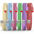 Pikkukuva 2 / 5: iPhone-laturi pikalatauksella Lightning-kaapeli iPhone-laturin johto iPhone 14/13/12/11 Pro Max/XS MAX/XR/XS iPad AirPods (vihreä, pinkki ja sininen)
