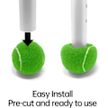 Miniatyrbilde 4 av 5: 4 stk tennisballer for møbelbein og gulvbeskyttelse, svart