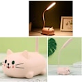 Miniatyrbild 4 av 4: Söt Rosa Mini Katt Nattlampa, USB-laddningsbar, Vikbar för Barns Sovrum Rosa Rosa Rosa