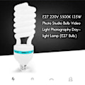 Miniatyrbild 3 av 5: E27 220v 5500k 135w Fotostudiolampa Videoljus Fotografering Dagsljuslampa (e27 Glödlampa)_ca