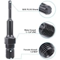 Miniatyrbillede 3 af 4: SDS Plus adapter til diamantborekrone 1 1/4\" UNC, Adapter til kerneboremaskine 190mm carotteuse.ca