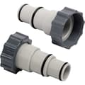 [CA] Simbasslangadapter för pool, 2 st Simbasslangadapter A, Intex Adapter A, med skruvbar inre gänga, diameter 32/38 mm