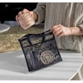 Miniatyrbillede 1 af 5: Mesh Duschtaske Toilettaske SORT khaki