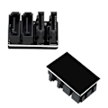 Miniatyrbillede 4 af 5: CASA 1 stk. Dobbelt SATA 7Pin Hun til Dobbelt 7Pin Han 180 Graders Vinklet Adapter Mainboard SATA Adapter f