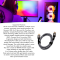 Miniatyrbilde 3 av 4: DisplayPort 2.1-kabel 16K 30Hz 40Gbps 3D Dynamisk HDR Hann til Hann DisplayPort-kabel for FreeSync for G Sync Gaming-skjerm 1,5 m