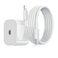 Pikkukuva 1 / 3: iPhone pikalaturi USB-C virta 20W + 2m kaapeli Valkoinen - 1 kpl laturi & 1 kpl 2m latauskaapeli 1st Laddare & 1st 2m laddkabel