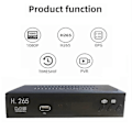 Miniatyrbilde 2 av 5: DVB-T2 HEVC 265 Digital TV-mottaker DVB-T2 265 1080p HD-dekoder USB Terrestrisk TV-mottaker EPG