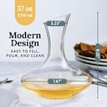 Miniatyrbilde 2 av 4: Ulisem Dekanter 1700ml i Håndblåst Krystall - Vakkert Vinglass for Dekantering - Karafler & Bordtilbehør for Elskere av God Vin.ca