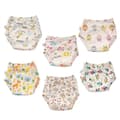 [CA] Unisex bomulls återanvändbara potträningsbyxor Andningsbara 6-pack 100 stil 5