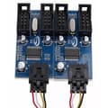 Miniatyrbillede 4 af 5: Bundkort USB 9-bens Header 1 til 4 Splitter Port Multiplikator 30cm Forlængerkabel