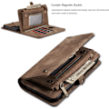 Pikkukuva 4 / 4: Nahkainen vetoketjullinen iPhone XR -kotelo, ruskea brown