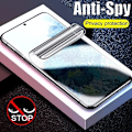 Pikkukuva 4 / 5: 3 kpl Anti-Spy Hydrogel-kalvoa Samsung S23 S21 S22 S24 Ultra S10 Plus S20 Fe:lle - Tietosuojakuori Kuiva Asennus Samsung S24 Plus:lle For Samsung S24 Plus 3Pcs