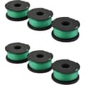 6 st Grästrimmerspole Tråd Gräsklippare Reservdel för Black & Decker Gl7033 Gl8033 Gl9035[PB]