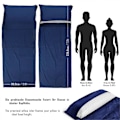 Miniatyrbilde 2 av 5: CASA 2X Mikrofiber Sovepose Liner Reise Seng Sekk Lett Sovepose Liners 91x221 cm