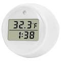 [CA] Isbadstermometer, Flytande termometer för isbad, Vattentät IP67, Kallt dopp termometer & Vit