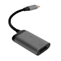 Miniatyrbilde 3 av 3: USBC til DP Kabeladapter Aluminiumlegering 8K 60Hz PD 100W Ladeomformer