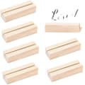 10-pack Trä Placeringskortshållare Trä Meny Skylthållare Bordsnummer Kortdisplayställ För Bröllopsmiddag Hem
