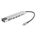 4K HDMI Dockningsstation med snabbladdare - 8-i-1 Typ-C Dockningsstation