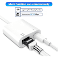 Miniatyrbild 3 av 5: SQBB Lightning till Ethernet-adapter, 2-i-1 Ethernet-nätverksadapter med laddningsport, null ingen