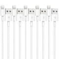 5-pakning (2 m) iPhone Ladekabel Lang Lightning-kabel Hurtigladekabel Høyhastighetsdata Synkroniserings USB-kabel