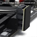 Miniatyrbillede 5 af 5: CASA 1 stk. Dobbelt SATA 7Pin Hun til Dobbelt 7Pin Han 180 Graders Vinklet Adapter Mainboard SATA Adapter f