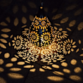 Miniatyrbilde 4 av 4: Hengende solcellelamper utendørs hage Boho LED blomst vanntett dekorativ metalllampe for veranda hage utendørs