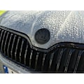Miniatyrbillede 1 af 2: Sort 90mm Emblem Badge 3M Lim Adhæsiv Foran Bagagerum Til Skoda Modeller
