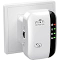 Miniatyrbild 1 av 5: WiFi-förstärkare 2023, WiFi-repeater, Internet-booster - Med Ethernet-port, snabb installation, trådlös signalförstärkare för hemmet