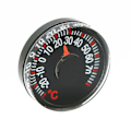 Miniatyrbillede 2 af 5: Mini Rund Diameter 27mm Plastpeger Grader Celsius Termometre til Hjem Udendørs Bil Husholdning Temperaturmåler[D]