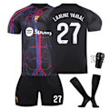 Miniatyrbillede 1 af 3: Barcelona LAMINE Yamal #27 Udebanetrøje, 23-24 FCB Joint Special Edition Sort Børn Voksen Fodboldtræningstrøje, Julegave, Fødselsdagsgave 22 N...