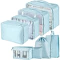 Miniatyrbild 1 av 5: 8-pack Organizer Set för Resväskor, Förvaringsväskor, Packningskuber, Reseväskor, Presenter Blå Blue
