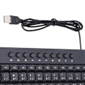 Miniatyrbillede 4 af 4: Kablet tastatur Mini 87 taster USB Skrivebord Bærbar computer Tilbehør til kontor Arabisk