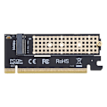 Miniatyrbillede 1 af 5: M2 til PCIE x16 Adapterkort Pci-e til m2 Konverter Riser NVMe SSD Adapter m2 M-Key PCI-Express 3.0 Understøtter 2230-2280