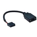 Pikkukuva 4 / 5: USB 9PIN - Type-C -etupaneelikaapeli USB 9PIN - TYPE-E KEY-A -sovitinkaapeli USB-etupaneelisovitin