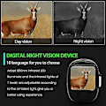 Miniatyrbild 5 av 5: Värmekamera 5x Digital Natt Monokulär Zoom Infraröd Jakt Teleskop Camping Kamera Fullt Mörker 300m Camping Teleskop [db]_CA with Holder