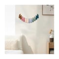 Miniatyrbilde 4 av 5: CASA 2 STK Regnbue Boho Girlander med Treperler Fargerik Vegghengende Girlander Fest Babyshower Dekor