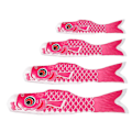 Miniatyrbilde 5 av 5: 70cm Koi Nobori Karp Vindstrømper Koinobori Fargerik Fiskeflagg Hengende Veggdekor Blå lilla