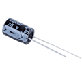 Miniatyrbillede 1 af 5: CASA 10 x 220uF 35V 105C Elektrolytisk Kondensator 8x12mm