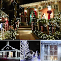 Miniatyrbilde 3 av 4: DPZO LED-lyslenke for eventyrdekorasjon til jul, hvit, 10M 100 LED-DPZO.ca
