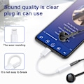 Miniatyrbild 5 av 5: 【2-pack】 Lightning+jack-adapter 3,5 mm MFi-certifierade hörlurar