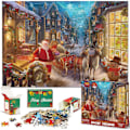 Miniatyrbilde 1 av 5: Julekalender-puslespill 2024 - 1008 brikker - 24-dagers julekalender - Perfekt julegave til barn og voksne