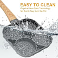 Miniatyrbild 4 av 5: Egg Pan, Non-Stick Pancake Pan Egg Frying Pan with 4 Holes Fried Egg Pancake Maker for Induction SQBB