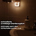 Miniatyrbillede 4 af 4: Dæmpbar LED-natlampe med bevægelsessensor Sæt med 2 natlamper Stikkontakter Trinløst justerbar lysstyrke 3 tilstande (Auto/On/Off) Orienteringslys
