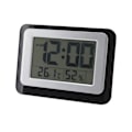 Miniatyrbild 2 av 5: Digital klocka Stor display Blå bakgrundsbelysning Temperatur Fuktighet Funktion Väggmonterad väckarklocka för kontor