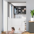 Miniatyrbilde 4 av 4: Innfellbar sikkerhetsgrind for babyer og dyr - UISEBRT - Hvit