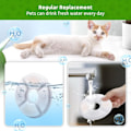 Miniatyrbild 5 av 5: Cat Water Fountain Filters, 12 Pack Replacement Filters Compatible with 2.4L Cat Water Fountain, Multi Filtration System with Activated Carbon Filter ...