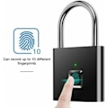 Miniatyrbild 2 av 4: Fingeravtryckslås, supervattentätt, nyckellöst, USB-uppladdningsbart, inomhus/utomhus, svart.ca