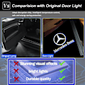 Miniatyrbilde 2 av 4: 4 stk LED-billogo 3D Ghost Shadow Light Oppgradert velkomststatsprosjektor for ABCEMG AMG GL GLA GLC GLE GLS Klasse W166 W176 W205 W212