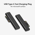 USB-C PD Snabbladdningskontakt Konverterare för Microsoft Surface Pro 3 4 5 6 Go USB Typ C Hona Kontakt Adapter för Surface Book
