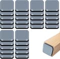30 möbelmattor - möbeltassar i teflon, golvskydd - för stolar, bord, soffor, sängar - fyrkantiga - 40*40*6 mm